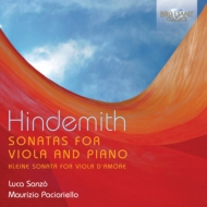 ヒンデミット（1895-1963）/Viola Sonatas： Sonzo(Va) Paciariello(P) +solo Sonata(1937) Meditation