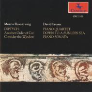 Piano Quartet, Piano Sonata: Garth(P)C.stevens(Vn)Rudiakov(Vc)Etc +rosenzweig