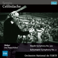 Schumann Symphony No.2, Haydn Symphony No.102, Weber : Celibidache / French National Radio Orchestra (1974 Stereo)