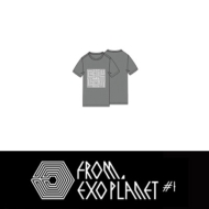 Initial T-shirt WHITE MTCY/FROM EXO PLANET #1 THE LOST PLANET IN SEOUL