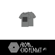 Initial T-shirt BLACK LTCY/ EXO/FROM EXO PLANET #1 THE LOST PLANET IN SEOUL