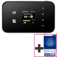 Zte Sim�t���[ 4gwi-fi���[�^�[ +B�]mobile 3g�E4g 1gb��z(�}�C�N��sim)�Z�b�g