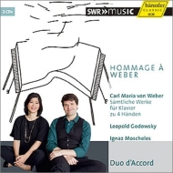 Hommage a Weber -Complete Piano Works for 4 Hands : Duo d'Accord (2CD)