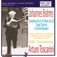 ֥顼ॹ1833-1897/Sym 4 Ein Deutsches Requiem Toscanini / Nbc So Westminster Cho (1945 1943)