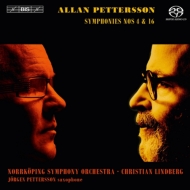 Symphonies Nos.4, 16 : C.Lindberg / Norrkoping Symphony Orchestra, J.Pettersson(Sax)(Hybrid)(+DVD)