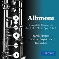 アルビノーニ（1672-1751）/Oboe Concertos： Sarah Francis(Ob) London Harpsichord Ensemble