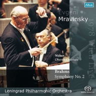 Brahms Symphony No.2, weber Oberon overture : Mravinsky / Leningrad Philharmonic (1978 Vienna)(Single Layer)