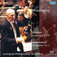 Shostakovich Symphony No.5, Schubert Symphony No.8 : Mravinsky / Leningrad Philharmonic (1978 Vienna)(Single Layer)