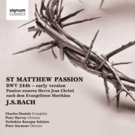 バッハ（1685-1750）/Matthaus-passion： Seymour / Yorkshire Baroque Soloists C. daniels P. harvey