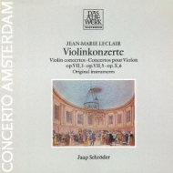 륯졼1697-1764/Violin Concertos J. schroder(Vn) Concerto Amsterdam