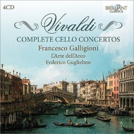 ǥ1678-1741/Comp. cello Concerto Galligioni(Vc) Guglielmo / L'arte Dell'arco