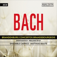バッハ（1685-1750）/Brandenburg Concerto 1-6 ： Maute / Ensemble Caprice +shostakovich