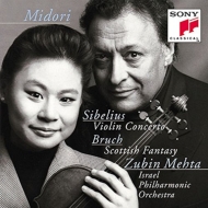 シベリウス（1865-1957）/Violin Concerto： Midori(Vn) Mehta / Ipo +bruch： Scottish Fantasy (Ltd)