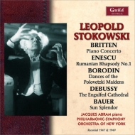 ˥Хʴɸڡ/Stokowski / Nyp Britten Piano Concerto Enescu Borodin Debussy Bauer Abram(P)