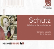 シュッツ(1585-1672)/Weihnachts-historie： Jacobs / Concerto Vocale Kiehr Turk Widmaier Gura