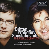 Shostakovich, Prokofiev, Britten Cello Sonata : Muller-Schott(Vc)Piemontesi(P)