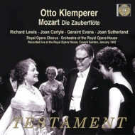 モーツァルト（1756-1791）/Die Zauberflote： Klemperer / Royal Opera House R. lewis Carlye G. evans Sutherland
