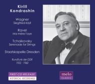 Orchestral Concert/Kondrashin / Skd： Tchaikovsky： Serenade Ravel： Ma Mere L'oye Wagner： Siegfried