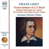 ꥹȡ1811-1886/Complete Piano Works Vol.39-j. s.bach Transcriptions Husson(P)