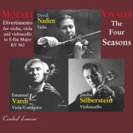 モーツァルト（1756-1791）/Divertimento K 563 ： Nadien(Vn) E. vardi(Va) Jascha Silberstein(Vc) +vivaldi： Fou