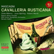 マスカーニ (1863-1945)/Cavalleria Rusticana： Cellini / Rca Victor O Bjorling Milanov Merrill