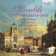 ǥ1678-1741/Flute Concertos Op 10  Folena(Fl) Guglielmo / L'arte Dell'arco
