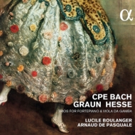 ХåϡC. P.E.1714-1788/Trios For Fortepiano  Gamba Lucile Boulanger(Gamb) De Pasquale(Fp) +graun H
