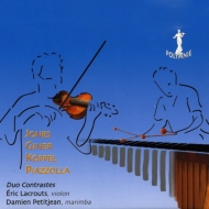 ピアソラ（1921-1992）/Histoire Du Tango： Duo Contrastes(Vn ＆ Marimba) +d. jones B. giner A. koppel