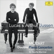 モーツァルト（1756-1791）/Piano Concerto 7 10 ： Arthur ＆ Lucas Jussen(P) Marriner / Asmf +sonata For 4 Ha