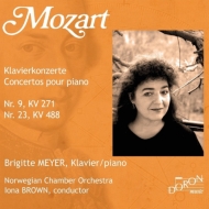 モーツァルト（1756-1791）/Piano Concerto 9 23 ： Brigitte Meyer(P) I. brown / Norwegian Co