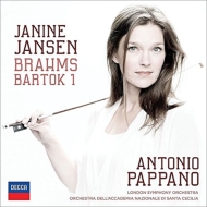 Brahms Violin Concerto, Bartok Violin Concerto No.1 : J.Jansen(Vn)Pappano / St.Cecilia Academic Orchestra, London Symphony Orchestra