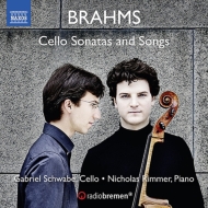 ブラームス（1833-1897）/Cello Sonata 1 2 ： Schwabe(Vc) Rimmer(P) +lieder Transcriptions