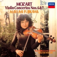 モーツァルト（1756-1791）/Violin Concerto 6 7 ： 藤川真弓(Vn) Weller / Rpo (Ltd)