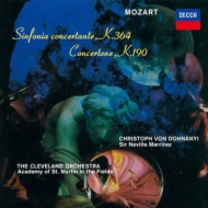 ⡼ĥȡ1756-1791/Sinfonia Concertante K 364  Dohnanyi / Cleveland O +concertone Marriner / Asmf
