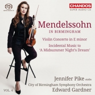 メンデルスゾーン（1809-1847）/Ein Sommernachtstraum Violin Concerto： Gardner / City Of Birmingham So ＆ Cho Je