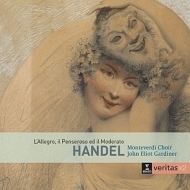 ヘンデル（1685-1759）/L'allegro Il Penseroso Ed Il Moderato： Gardiner / Ebs Monteverdi Cho