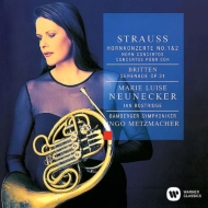 ȥ饦ҥȡ1864-1949/Horn Concerto 1 2  Neunecker(Hr) Metzmacher / Bamberg So +britten Seren