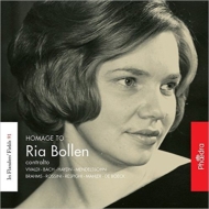 Mezzo-soprano  Alto Collection/Ria Bollen Hommage To Ria Bollen