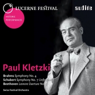 Brahms Symphony No.4, Schubert Symphony No.8, Beethoven Leonore overture No.3 : Kletzki / Lucerne Festival Orchestra (1946)