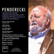 ペンデレツキ、クシシュトフ（1933-2020）/Concertos For String Instruments： Penderecki / Polish Sinfonia Iuventus O E