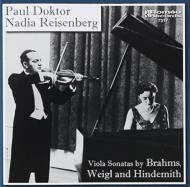 ֥顼ॹ1833-1897/Viola Sonata 1 2  P. doktor(Va) Reisenberg(P) +hindemith Op 11 - 4 Weigl