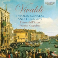 ǥ1678-1741/Violin Sonatas Op 5  Guglielmo(Vn) / L'arte Dell'arco