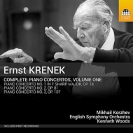 クレネク（クルシェネク、クシェネク）/Piano Concerto 1 2 3 ： Korzhev(P) K. woods / English So