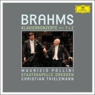 ブラームス（1833-1897）/Piano Concerto 1 2 ： Pollini(P) Thielemann / Skd