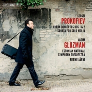 プロコフィエフ（1891-1953）/Violin Concerto 1 2 ： Gluzman(Vn) Jarvi / Estonian National So +sonata For Sol