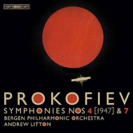 Symphonies Nos.4, 7 : Litton / Bergen Philharmonic (Hybrid)