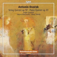 ドヴォルザーク（1841-1904）/Piano Quintet String Quintet 3 ： Vogler Q Triendl(P) Masurenko(Va)