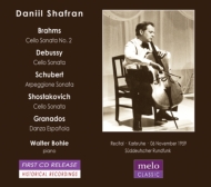 *チェロ・オムニバス*/Shafran： Plays Brahms Debussy Schubert Shostakovich Granados (Karlsruhe 1959)