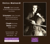 Cello Concerto: Mainardi(Vc)Rother / Berlin Rso +schumann: Schnackenburg / +chopin, Weber