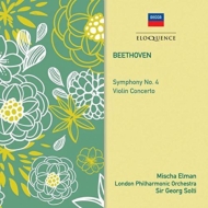 ١ȡ1770-1827/Violin Concerto Sym 4  Elman(Vn) Solti / Lpo
